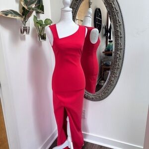 Likely Red Asymmetrical Neckline Gown – Size 0